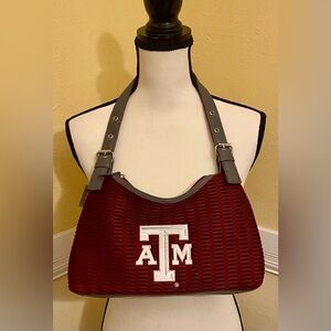 ALAN STUART Texas A&M purse; Maroon & white; Never used or carried. NWOT.